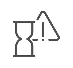 Time related icon outline and linear vector.