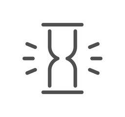 Time related icon outline and linear vector.