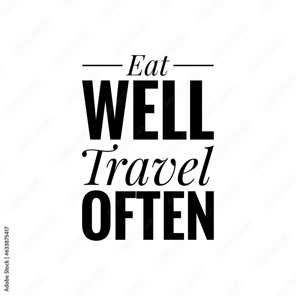 Wall mural Food Quote for Design