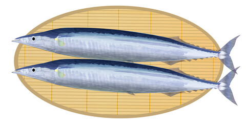 秋　さんま　味覚　魚　アイコン