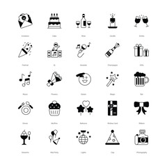 Agriculture and farming icons set vector stock illustration.