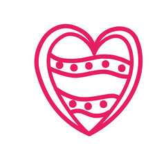 hand drawn doodle heart