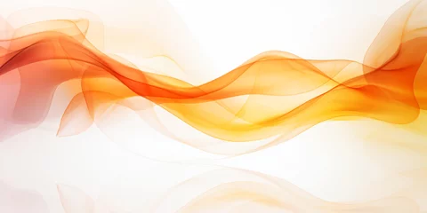 Fototapeten abstrakter Hintergrund mit orangenen Wellenlinien  © Marc Kunze