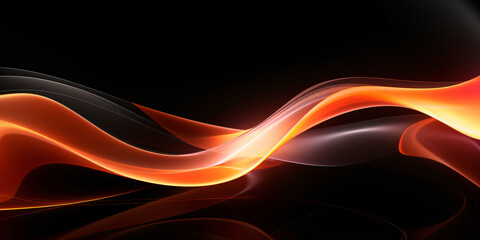 Abstract smoke waves on dark background