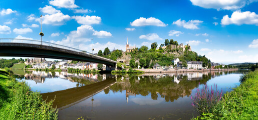 Saarburg town on Saar river, Saarland, Germany