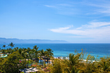 The Cuale river island in Puerto Vallarta city