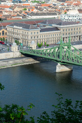 Liberty Bridge in Budapest city