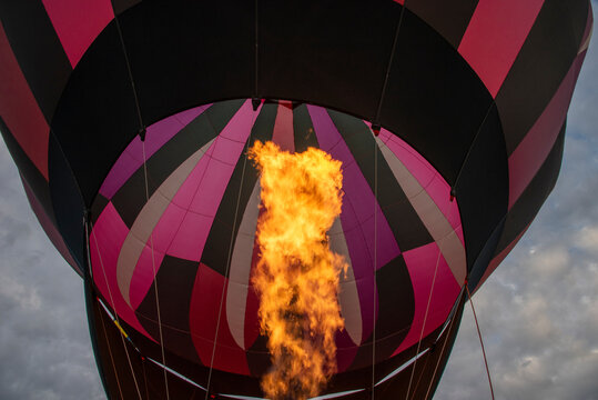 Hot Air Balloon Festival with colorful balloons
