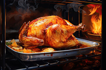 Fototapeta premium Roasted Chicken