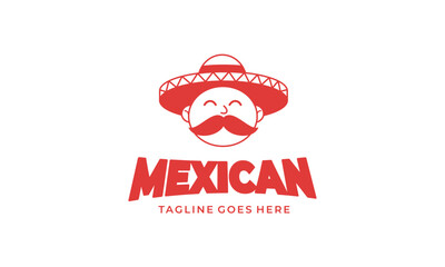 Mexican Restaurant Mascot Logo