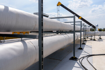 The air conditioning and ventilation system of a large industrial facility