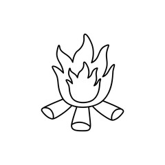 bonfire illustration