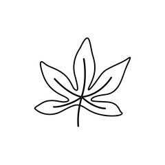 chestnut leaf illustration