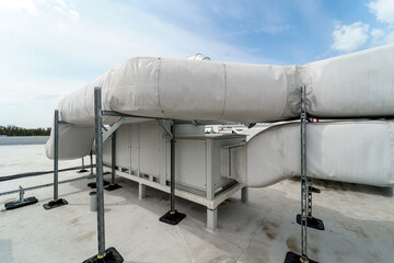 The air conditioning and ventilation system of a large industrial facility