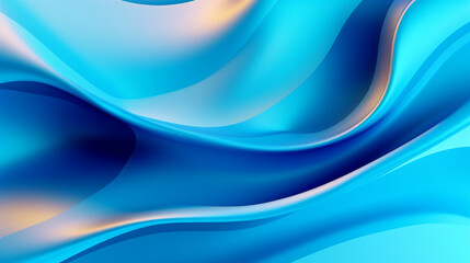 Naklejka premium abstract blue metallic wavy background