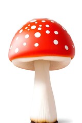 Mushroom, isolated white background illustration