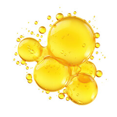 yellow oil bubbles isolated png. © Super PNG S