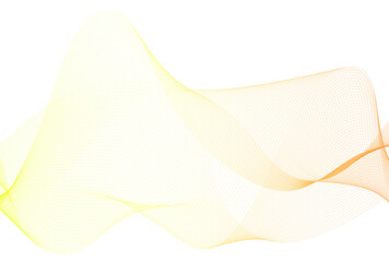 背景イラスト_ウェーブ_黄色