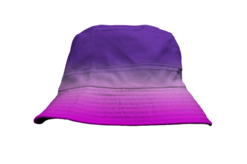 purple bucket hat isolated PNG transparent