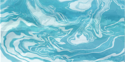 Obraz premium 波 渦巻 青 和柄 背景