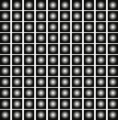 Rows of gradients mimic steel balls or bearings inside cubes.