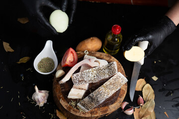 Peixe Empanado com Batatas frita