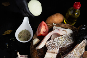 Peixe Empanado com Batatas frita