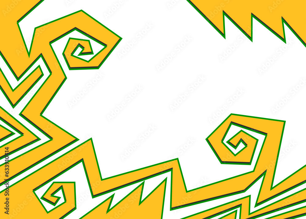 Poster minimalist background with abstract geometric and curly lines and with some copy space area. simple 