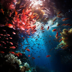 coral reef in red sea