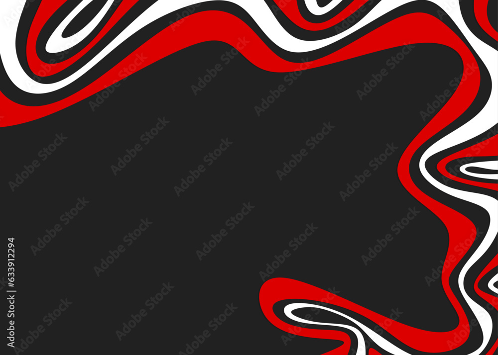 Poster abstract background with wavy line pattern and with some copy space area