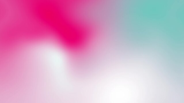 Animated motion gradient background with pink, teal, white color combination