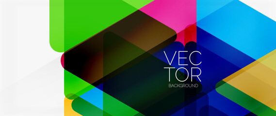 Abstract background. Color transparent triangles in mosaic style with shadow lines. Design for website headers, social media posts, digital art displays, presentations, branding elements, wallpapers