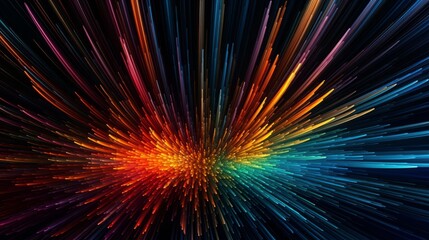 fractal burst background,Eye-Catching Vibrancy in Abstract Background