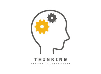 考える イマジネーション ベクターアイコン