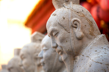 Nagasaki, Japan - Nov 28 2022: Confucius Shrine (Koshi-byo) built in 1893 by Nagasaki's Chinese...