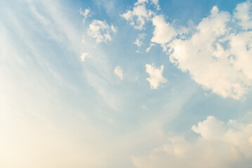 Sky background, blue sky with cloud