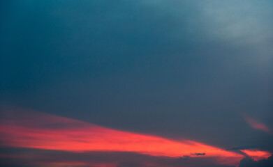 Fototapeta na wymiar Sunset sky light