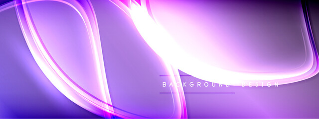 Vector abstract background - liquid transparent bubble shapes on fluid gradient with shadows and light effects