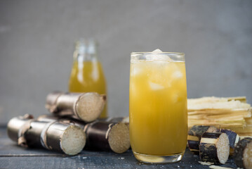 Fresh squeezed sugar cane juice