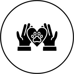 Fototapeta premium Animal Care Icon