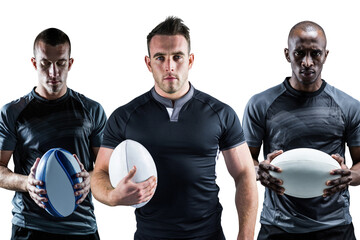 Digital png photo of diverse athletes on transparent background