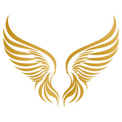 Spread Pair of Angel or Eagle Wings illustration, SVG or PNG Angel or Eagle Wings.