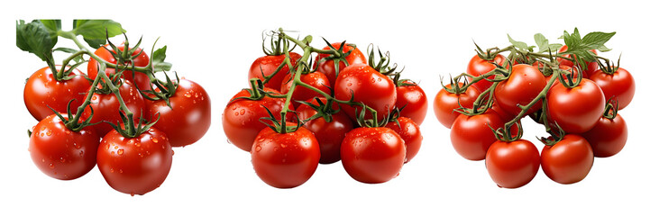 fresh Tomatos with transparent background, Generative AI