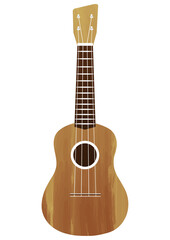 Obraz premium ウクレレの水彩イラスト