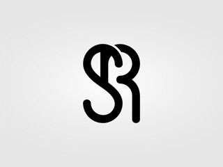 Initial SR letter Logo Design vector Template. Monogram, lettermark SR logo Design