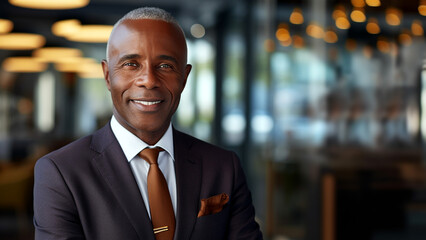 Confident and Stylish African American Businessman the Corporate Look