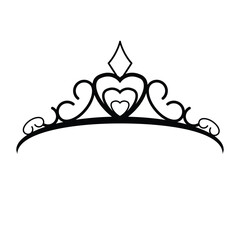 Crown icon. Vector illustration.