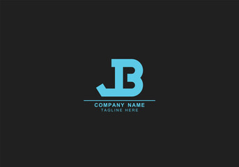 B BB BC JB or BJ minimal creative and modern logo