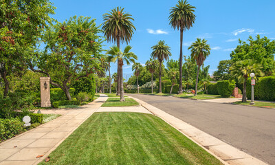 Street view in San marino California.
