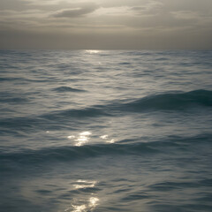 Obraz premium sunset on the sea. Generative AI